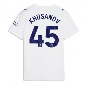 Manchester City Abdukodir Khusanov #45 Jalkapallovaatteet Naisten Kolmaspaita 2026-27 Lyhythihainen